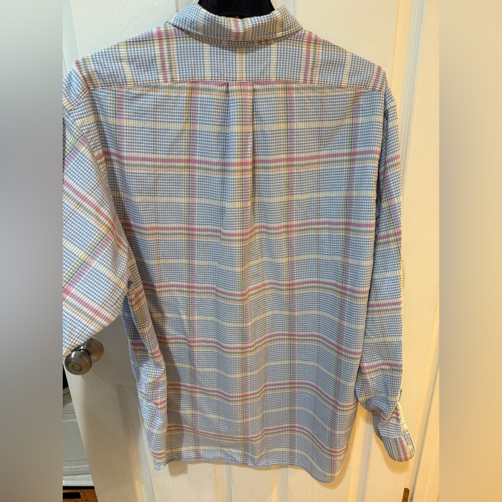 Ralph Lauren Blue and Pink Casual Button Down Shirt very good cond🩷💙 - Picture 2 of 7